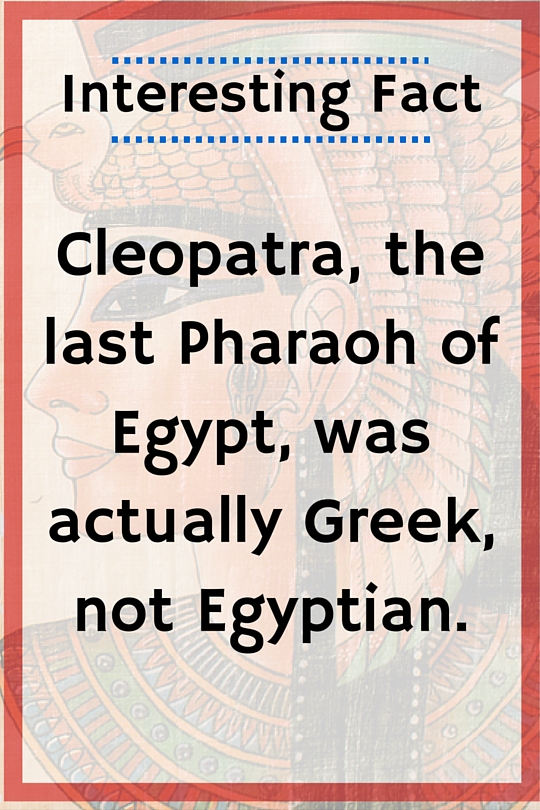 Cleopatra Fact