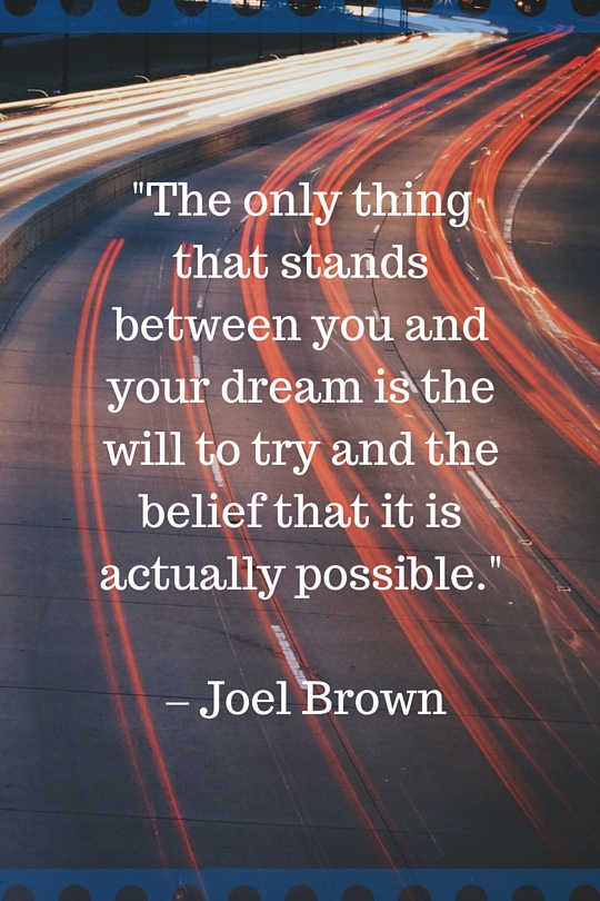 Wise Words from Joel Brown