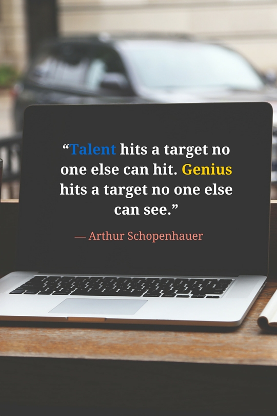 Talent And Genius Quote