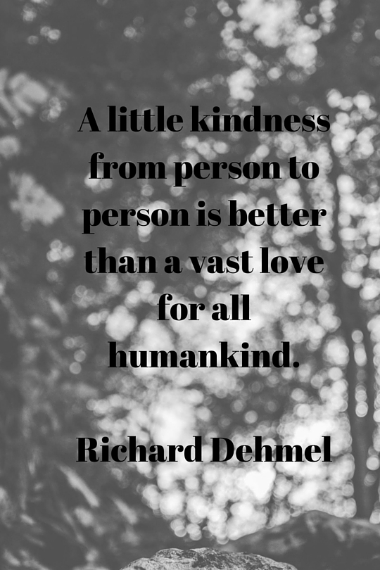 being kind