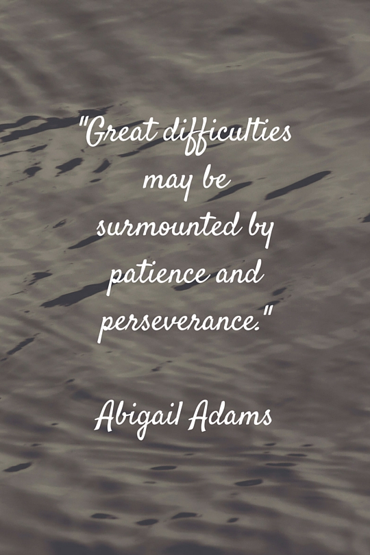 patience and perseverance